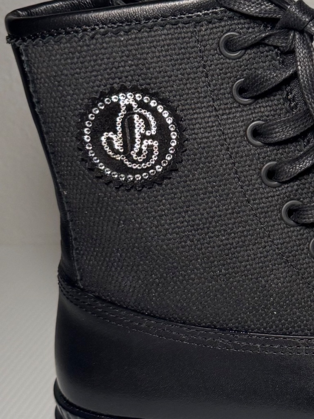 Jimmy Choo Oskar Black Combat Boot 38.5 - Picture 11 of 11